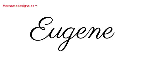 Classic Name Tattoo Designs Eugene Printable