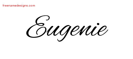 Cursive Name Tattoo Designs Eugenie Download Free