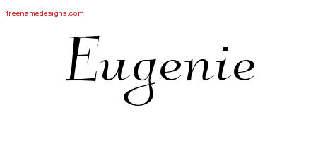 Elegant Name Tattoo Designs Eugenie Free Graphic