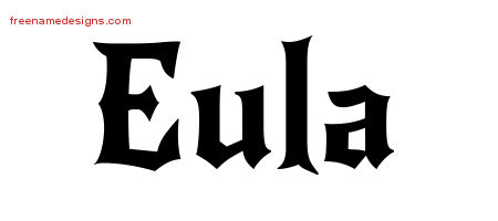 Gothic Name Tattoo Designs Eula Free Graphic