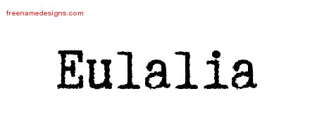Typewriter Name Tattoo Designs Eulalia Free Download