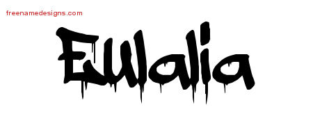 Graffiti Name Tattoo Designs Eulalia Free Lettering