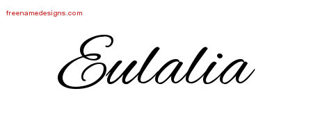 Cursive Name Tattoo Designs Eulalia Download Free