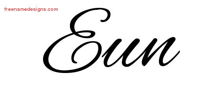 Cursive Name Tattoo Designs Eun Download Free