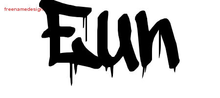 Graffiti Name Tattoo Designs Eun Free Lettering