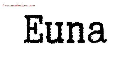 Typewriter Name Tattoo Designs Euna Free Download