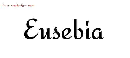 Calligraphic Stylish Name Tattoo Designs Eusebia Download Free