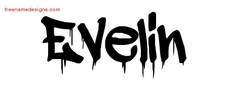 Graffiti Name Tattoo Designs Evelin Free Lettering