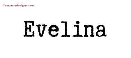 Typewriter Name Tattoo Designs Evelina Free Download