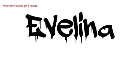Graffiti Name Tattoo Designs Evelina Free Lettering