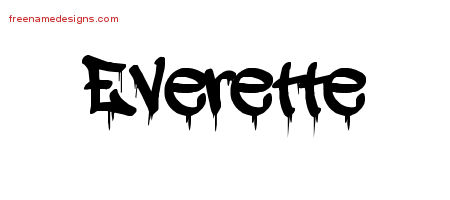 Graffiti Name Tattoo Designs Everette Free