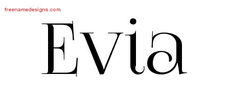 Vintage Name Tattoo Designs Evia Free Download