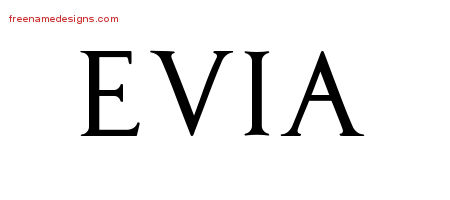 Regal Victorian Name Tattoo Designs Evia Graphic Download