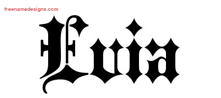 Old English Name Tattoo Designs Evia Free