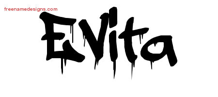 Graffiti Name Tattoo Designs Evita Free Lettering