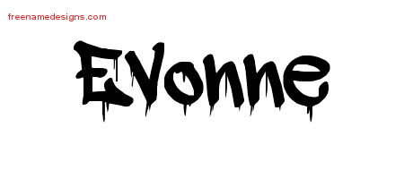 Graffiti Name Tattoo Designs Evonne Free Lettering