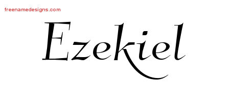 Elegant Name Tattoo Designs Ezekiel Download Free