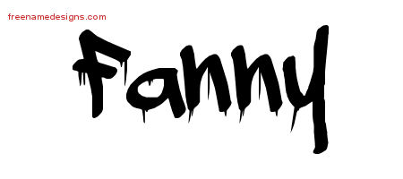 Graffiti Name Tattoo Designs Fanny Free Lettering