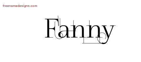 Decorated Name Tattoo Designs Fanny Free