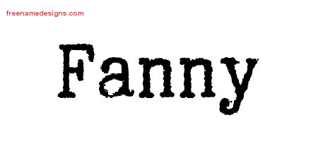 Typewriter Name Tattoo Designs Fanny Free Download