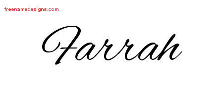 Cursive Name Tattoo Designs Farrah Download Free