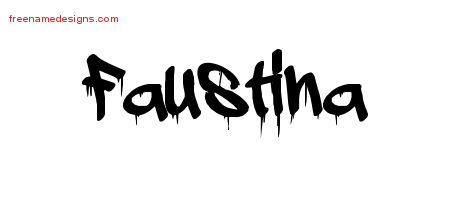 Graffiti Name Tattoo Designs Faustina Free Lettering