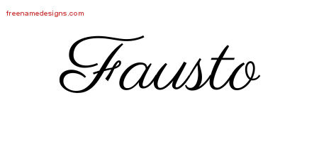 Classic Name Tattoo Designs Fausto Printable Classic Name Tattoo Designs Fausto Printable