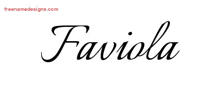 Calligraphic Name Tattoo Designs Faviola Download Free