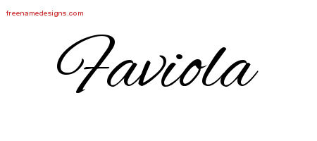 Cursive Name Tattoo Designs Faviola Download Free