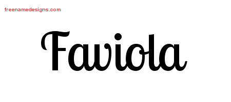 Handwritten Name Tattoo Designs Faviola Free Download