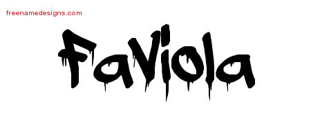 Graffiti Name Tattoo Designs Faviola Free Lettering