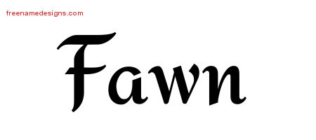 Calligraphic Stylish Name Tattoo Designs Fawn Download Free