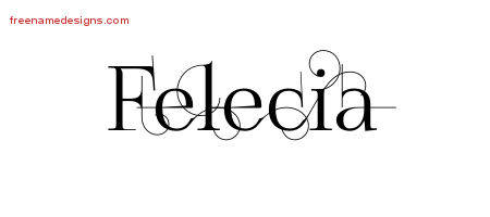 Decorated Name Tattoo Designs Felecia Free