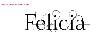 Decorated Name Tattoo Designs Felicia Free