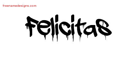 Graffiti Name Tattoo Designs Felicitas Free Lettering