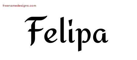 Calligraphic Stylish Name Tattoo Designs Felipa Download Free