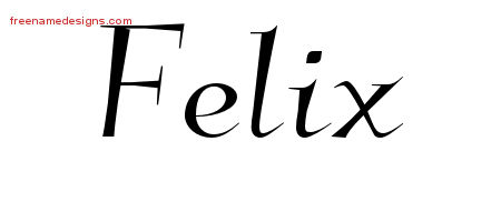Elegant Name Tattoo Designs Felix Download Free