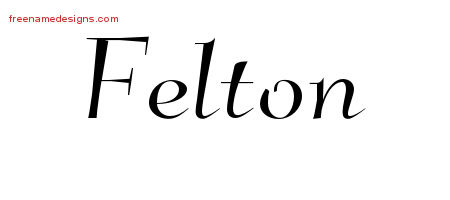 Elegant Name Tattoo Designs Felton Download Free