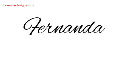 Cursive Name Tattoo Designs Fernanda Download Free