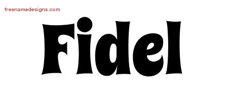 Groovy Name Tattoo Designs Fidel Free