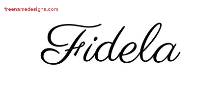 Classic Name Tattoo Designs Fidela Graphic Download