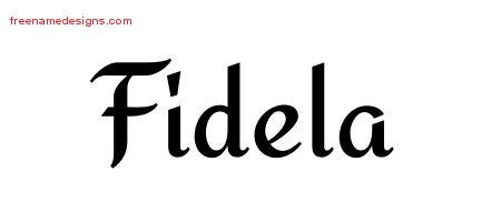Calligraphic Stylish Name Tattoo Designs Fidela Download Free