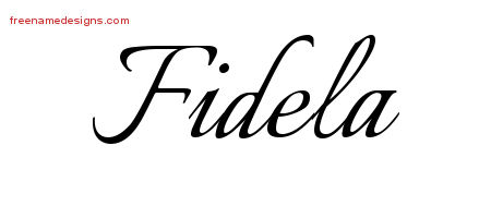 Calligraphic Name Tattoo Designs Fidela Download Free