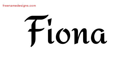 Calligraphic Stylish Name Tattoo Designs Fiona Download Free