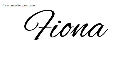 Cursive Name Tattoo Designs Fiona Download Free