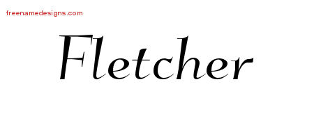 Elegant Name Tattoo Designs Fletcher Download Free