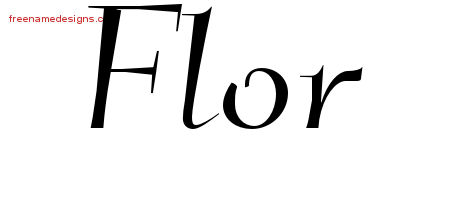 Elegant Name Tattoo Designs Flor Free Graphic