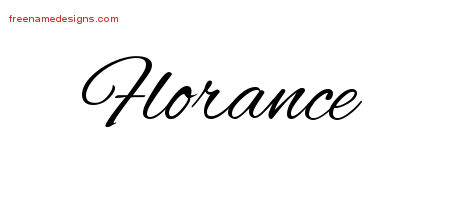 Cursive Name Tattoo Designs Florance Download Free
