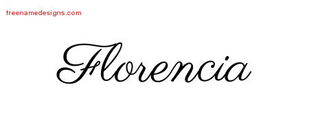 Classic Name Tattoo Designs Florencia Graphic Download Classic Name Tattoo Designs Florencia Graphic Download