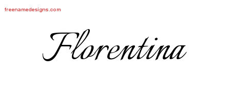 Calligraphic Name Tattoo Designs Florentina Download Free